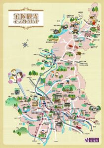 宝塚観光イラストMAP